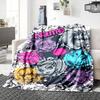Custom Name Bold Beautiful Character Design Party Blanket For Couch Bed Plush Cozy Fuzzy Blanket Super Soft Warm Blankets For Fall And Winter 091636