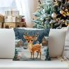 1Pc Christmas Pillow Cover For Home Living Room Bedroom Sofa Office Decorative Pillowcase Soft Throw Pillows 45X45Cm