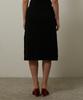 Gimeo Lace Printed Midi Skirt Black