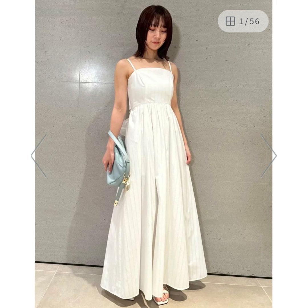 Volume ribbon 2way dress