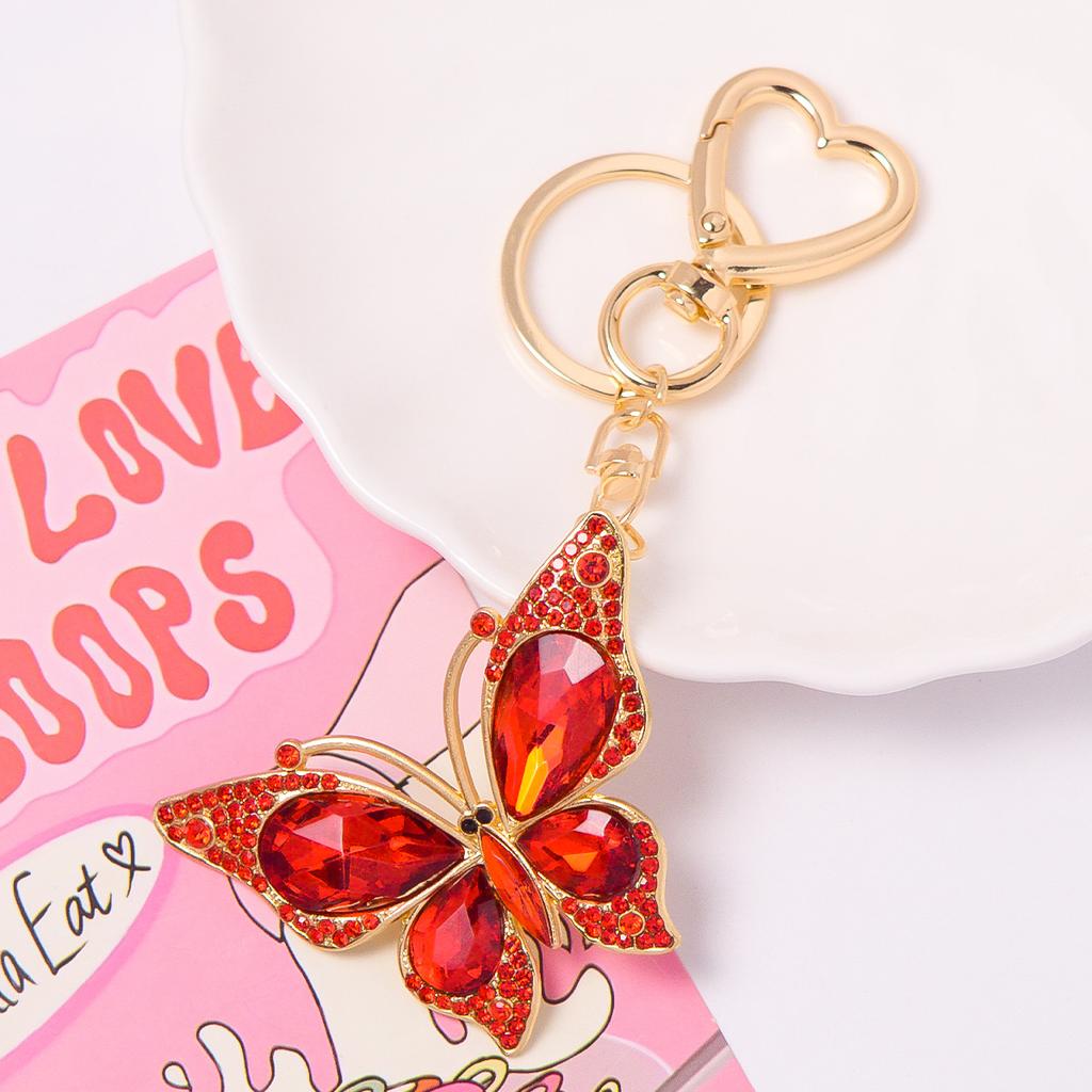 Color Butterfly Love Keychain, Small Pendant, Small Jewelry Accessories, Keychain