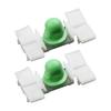 20x Car Exterior Door And Side Moulding Trim Clips Plastic 31*20mm For BMW E36 E46 323 325 328 330 White+Green Car Accessories Interior Mirrors 6