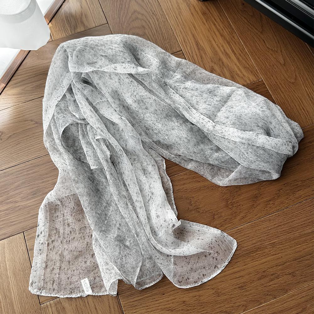 Mother's Day silk scarf silk high-end scarf new summer sunscreen silk scarf women's Korean atmosphere shawl