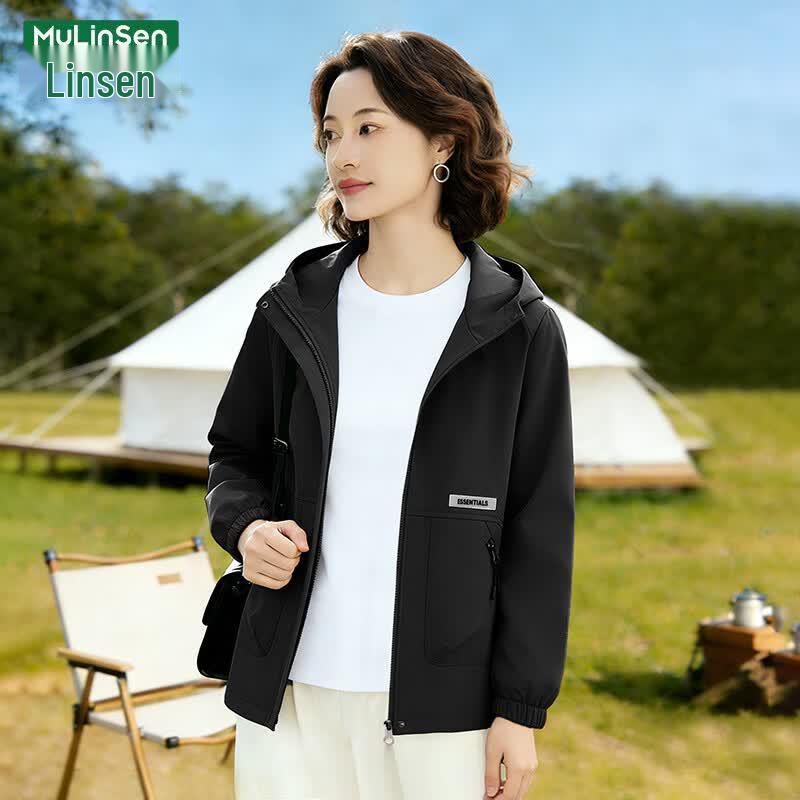 Women s Hooded Casual Zipper Jacket M