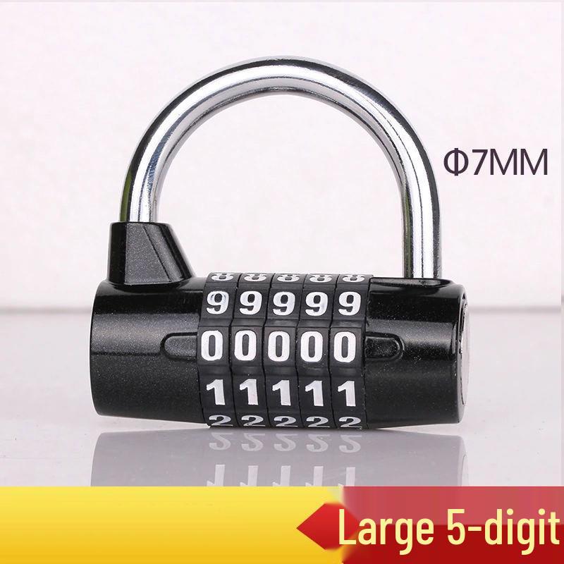 Grand cadenas à combinaison 5 chiffres pour casier de gym, boîte à outils, porte et armoire de rangement.