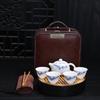 Chaxun Nordic Mutton-Fat Jade Ceramic Travel Tea Set