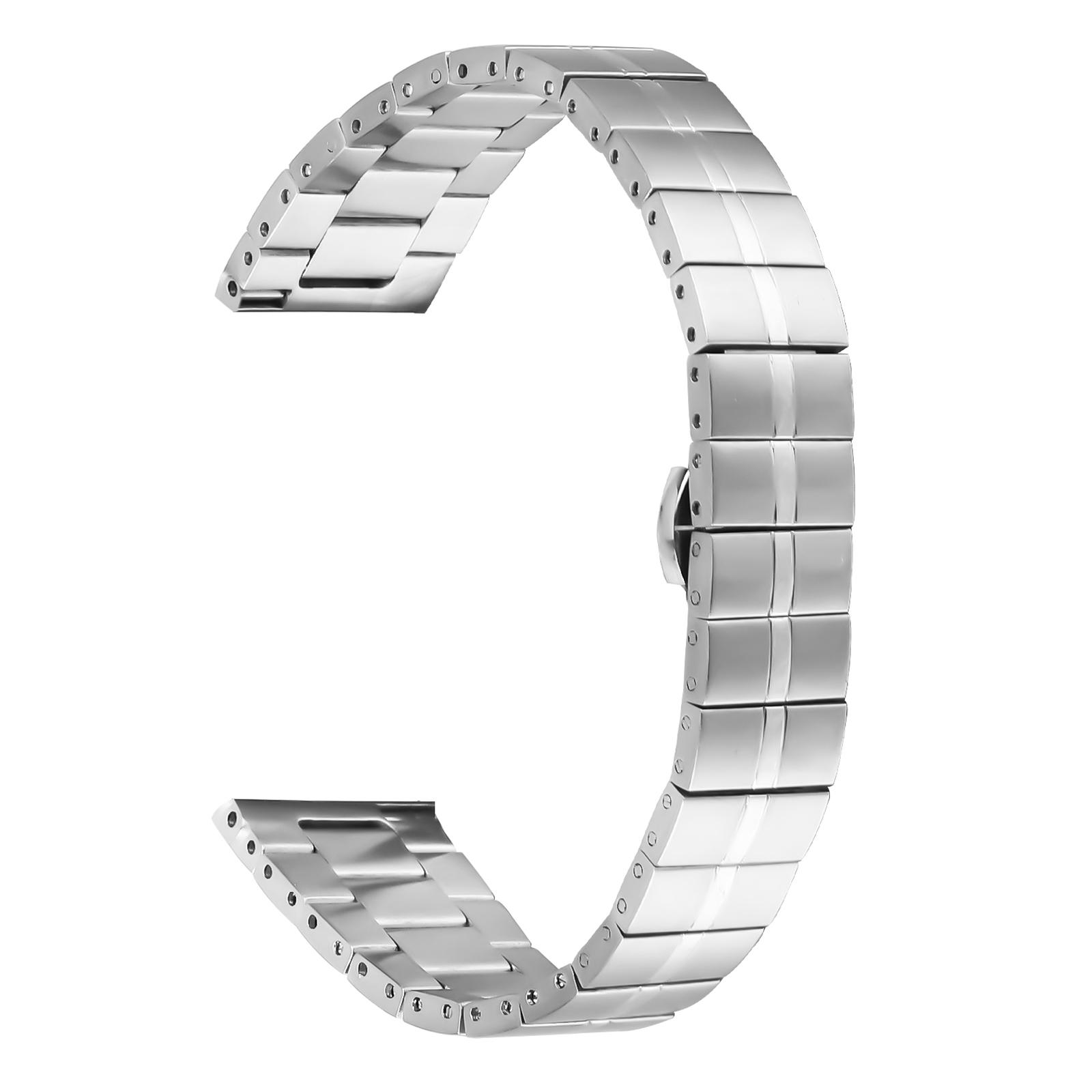 

For Garmin D2 Air X10/Bounce Stylish Watch Strap 1-Bead Stainless Steel Wrist Band Silver
