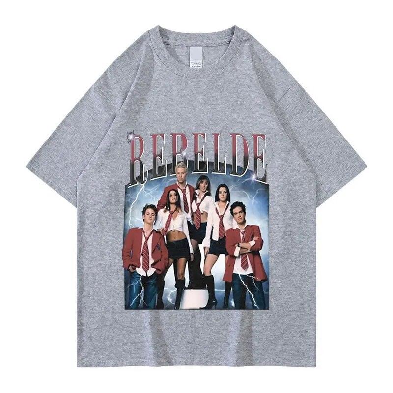 Limited Rebelde Rbd Concert Graphic T Shirts Vintage 90S Classic Mexican Tv Series T-Shirt Unisex WoUnisex Oversized TShirt Streetwear