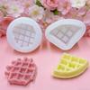 Round Waffle Silicone Mold for Chocolate Cake, Fondant, and Scented Clay Kneading