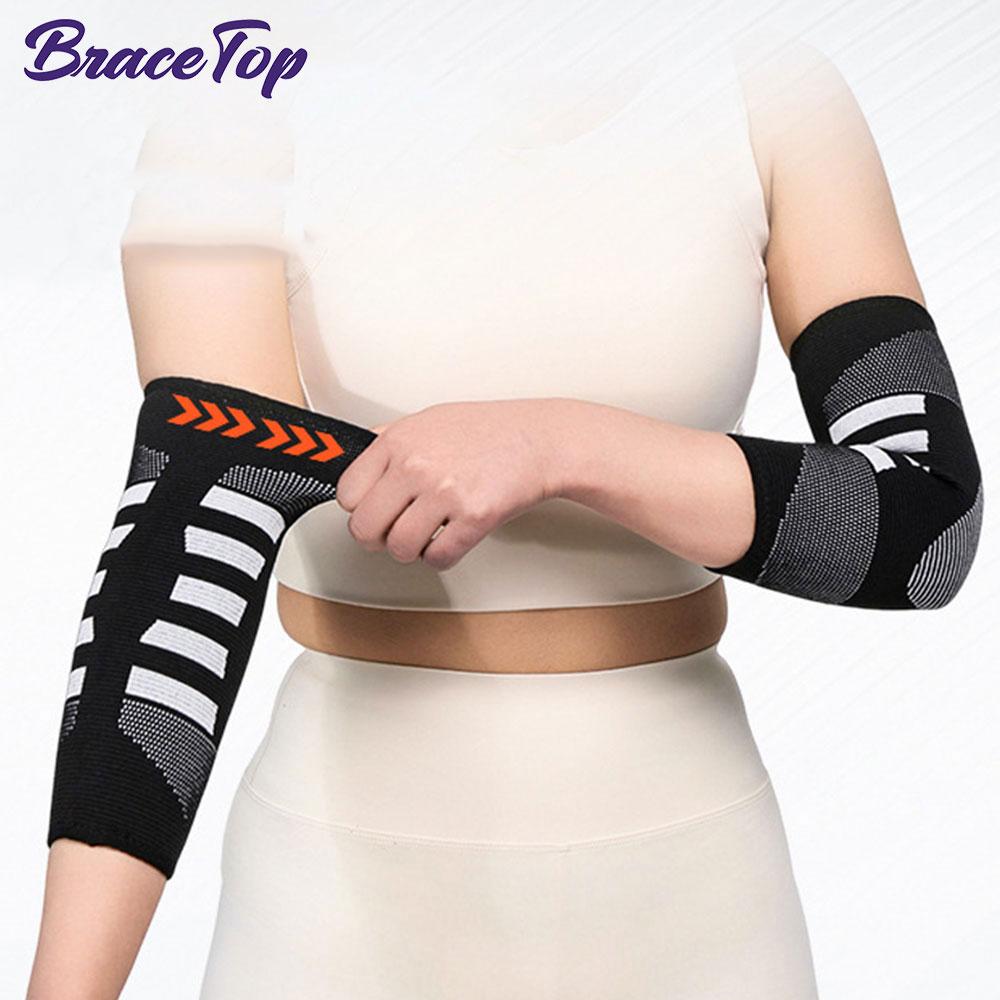 1Pc Sports Elbow Brace Compression Support Sleeve For Tendonitis, Tennis Elbow, Golf Elbow Treatment - Reduce Joint Any Activity