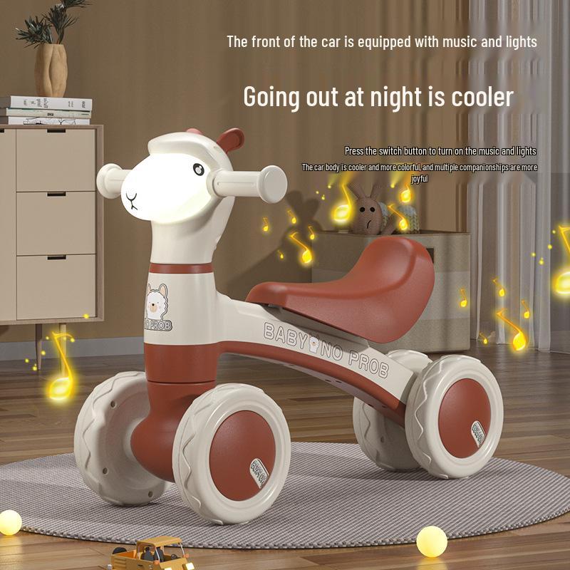 Alpaka čtyřkolová balanční koloběžka pro batolata (1-3 roky)