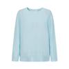 JiuZi AnNaoKou Women's Snowflake Linen Textured Long Sleeve Knit Shirt