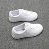 New Spring All White Children Leather Shoes Boy Student Leisure Girl Sneakers Lightweight Casual School Shoes Flat I06055