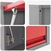 Tool Cabinet with Storage Red and Grey 50 x 25 x 35 cm