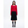 Midi Pleated Skirt Black