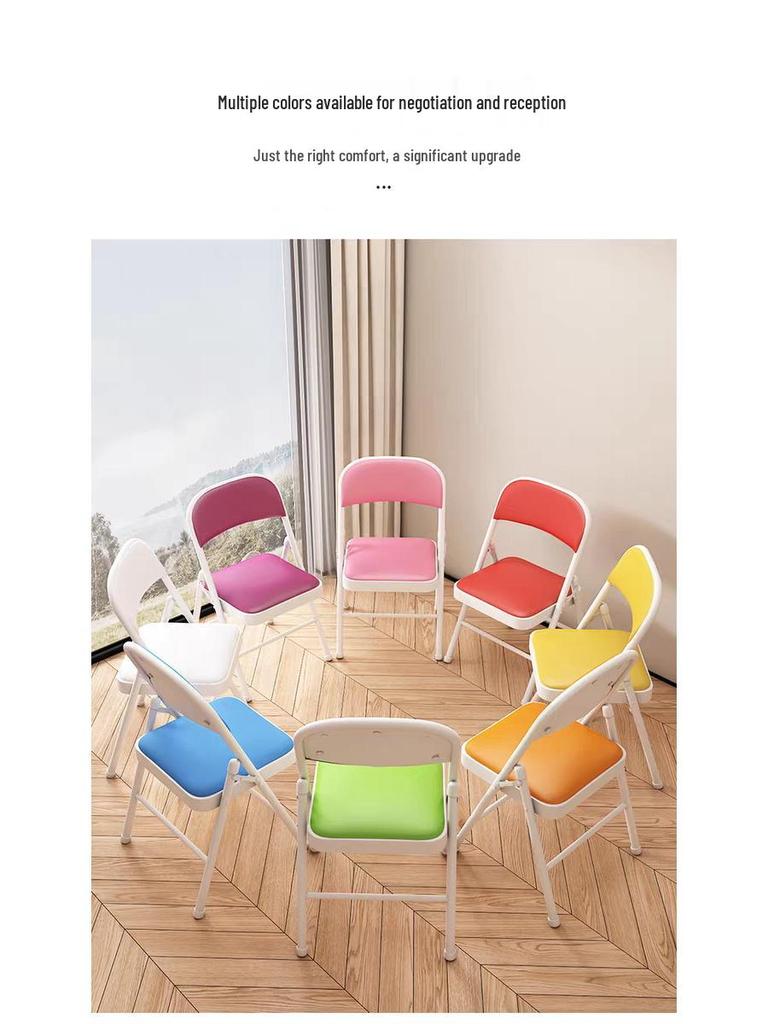 Folding Office & Dining Chair: Easy Storage, No Assembly Needed