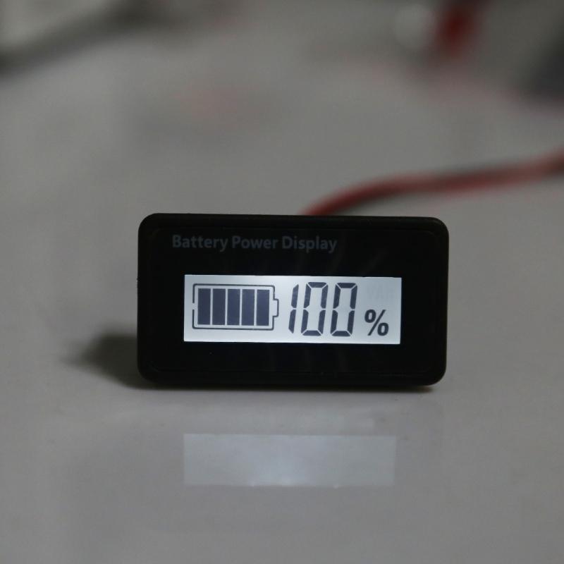 Compact Battery Meter Battery Capacity Voltage Monitor Gauge Indicator Lead-Acid & Lithium Ion Battery Tester for Hosue