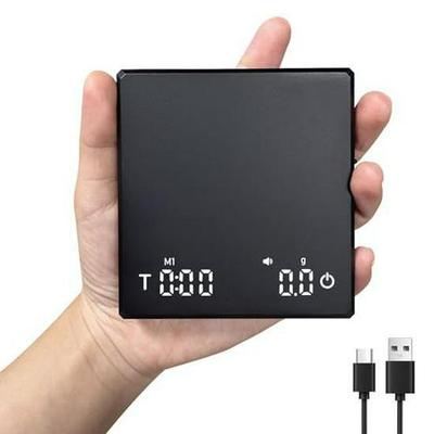 Mini Digital Coffee Scale with Timer, Italian Hand-Pour Precision Kitchen Scale