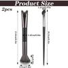 2pcs Nose Contour Brushes Nose Makeup Brush Noses Contouring Brush U-Shaped Angled Tilt Sculpting Fluffy Dual-Ended Makeup Brushes Noses Angled Cheek