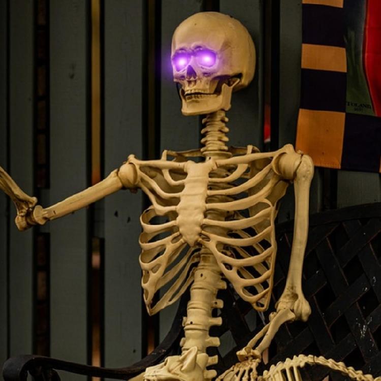2 Stück wasserdichte LED-Augen aus Kunststoff, leuchtend, für Halloween-Partys und andere Dekorationen im Innen- und Außenbereich