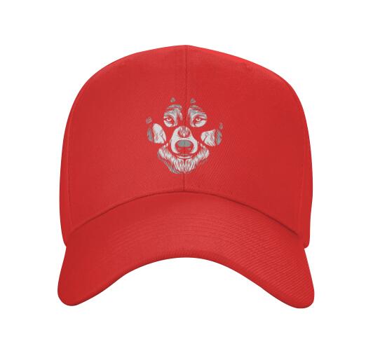 Wolf Paw Baseball Cap Adjustable Dad Hat Unstructured Cotton Hat Unisexs Cap Polyester Adult Unisex Four Seasons Casual Snapback