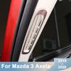 For Mazda 3 Axela Stainless Steel Car Front Condition Outlet A Colum Decorative Frame Cover Trim Accessories