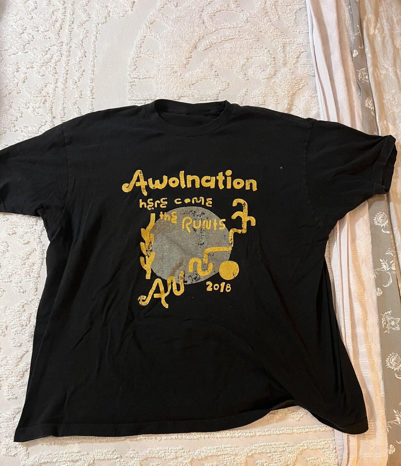 Футболка Awolnation Here Come the Runts Унисекс Хлопковая Рубашка Все Размеры UU485 Унисекс Футболка XXL