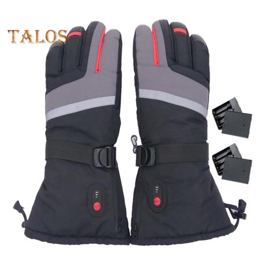 

1 пара перчаток с электроподогревом и батарейным отсеком, USB-интерфейсом, питанием от аккумулятора, 3 уровнями регулировки температуры, ветрозащитными, водонепроницаемыми серый