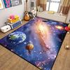 Universe Space Stars Rug for Living Room Black Hole Galaxy Earth Milky Way Carpet Bedroom Sofa Decoration Non-slip Floor Mat