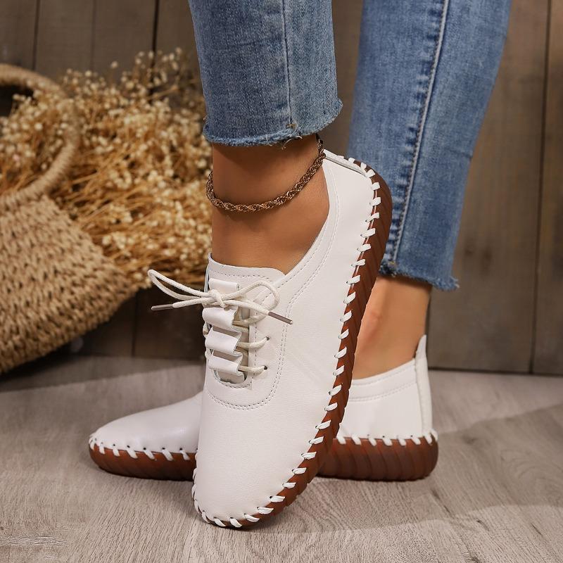 New Casual Women's Shoes Fashionable Wear Resistant Anti Slip Flat Bottom Sports Shoes Comfortable and Versatile Women's Shoes