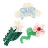 Women Hair Claw Bowknot Flower Shape Anti-slip Teeth Hair Clip Large