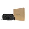 Coach Wyatt 19 Zip Closure Signature Coated Canvas With Smooth Calfskin Shoulder Bag Crossbody Bag Small Men Shoulder Bag Black CM109-QBMI5