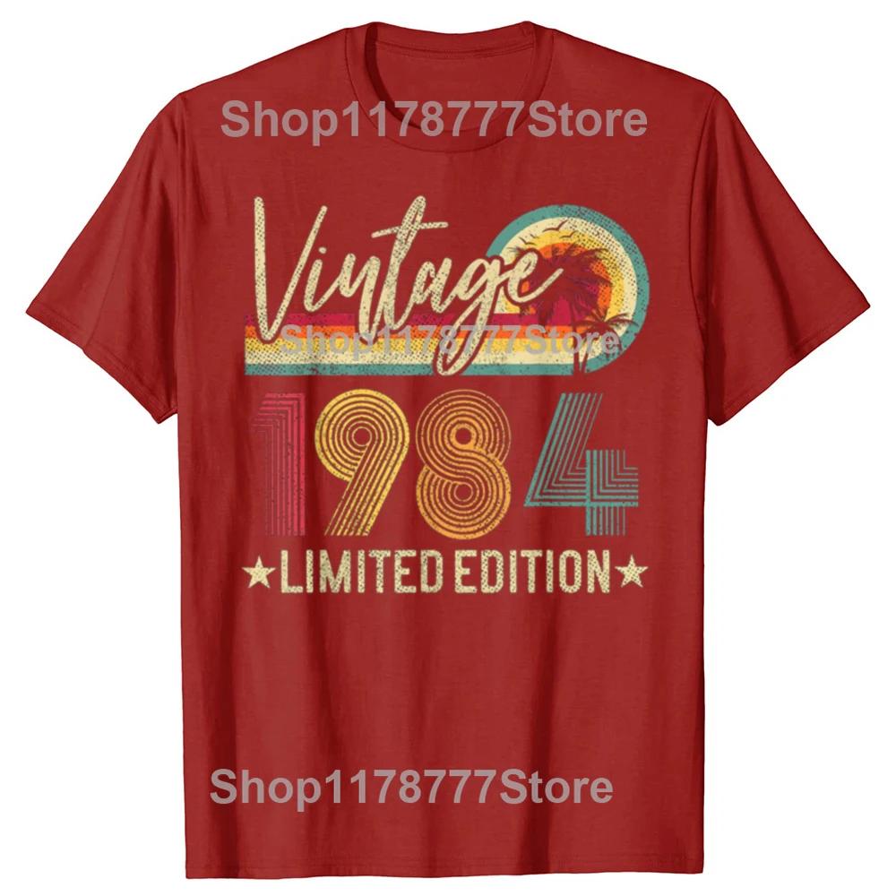 Limited Edition 1984 41th Birthday Gift Vintage 41 Years Old Tee Tops Round Neck Short-Sleeve Fashion Tshirt Casual T-shirts