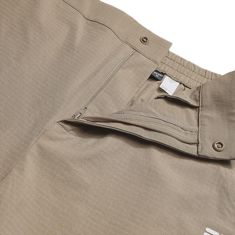 Fila Original Fashion Simple Sports Personality Trend Classic Retro Workwear Loose Woven Casual Pants Women Bottoms Mountain-Moon-Brown F11W629811FBN