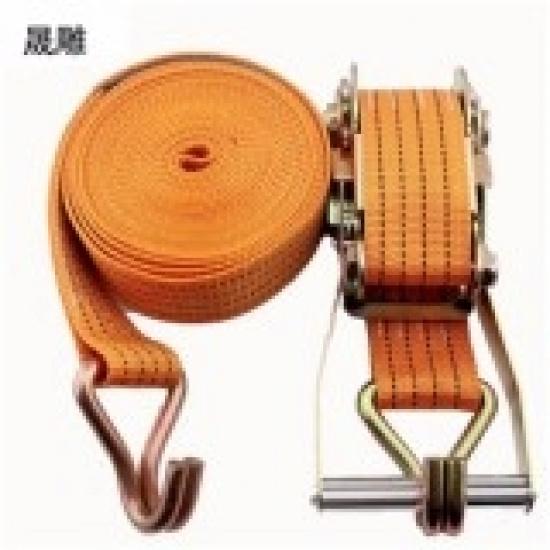 ABS ABSL Ratchet Strap Tie-Down Tool for Vehicle Cargo heavy duty 5cm 10M (Orange)