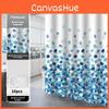 Home And Hotel Polyester Shower Curtain With Waterproof Technology And Elegant Floral Design