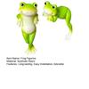 2Pcs Flowerpot Hugger Frog Figurines Miniature Frog Statue Plant Decorations Flower Pot Edge Hanging
