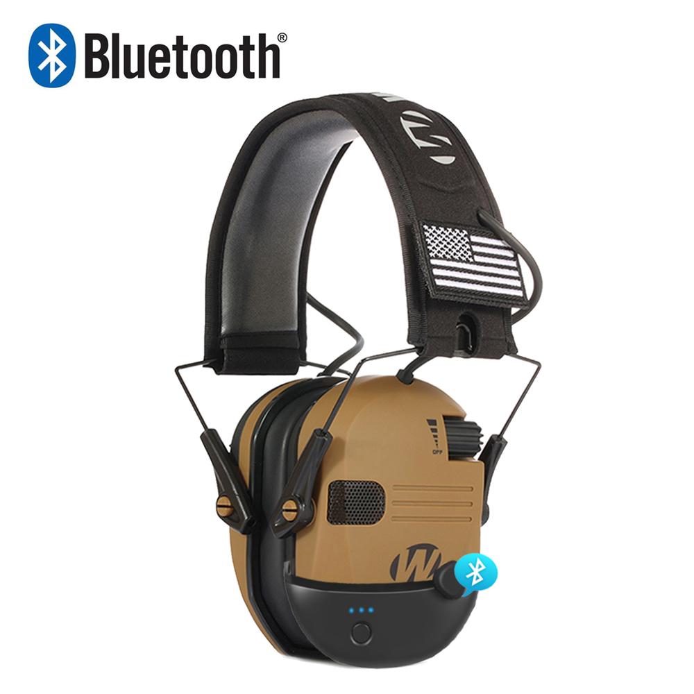 WK Bluetooth Tactical Electronic Anti-noise Shooting Headset Hunting Earmuffs Hands-Free Calling Hearing Protection Headset