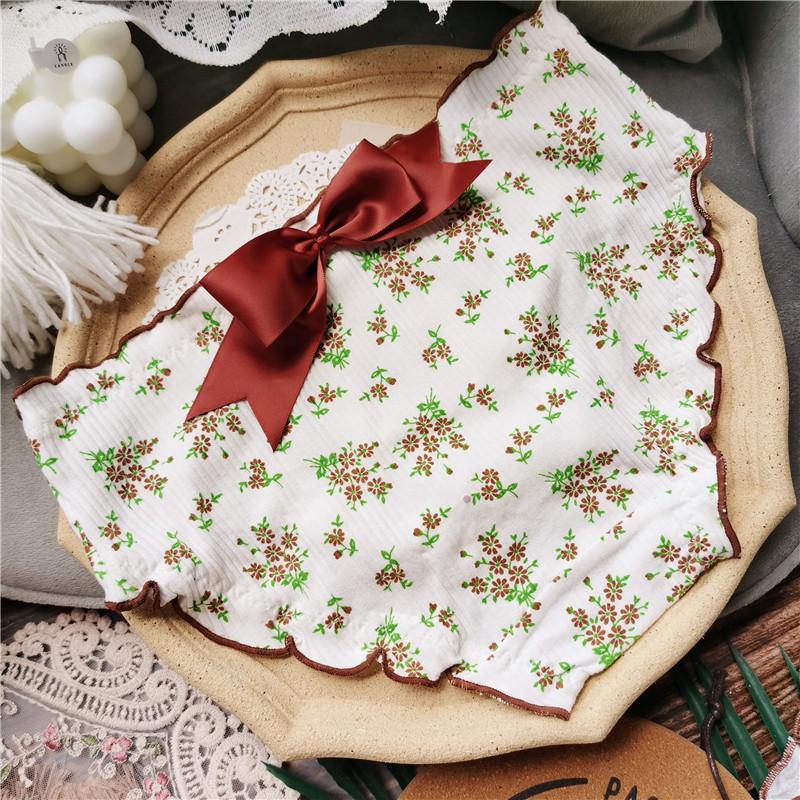 Bavlněné kalhotky s roztomilým potiskem Big Bow pro ženy