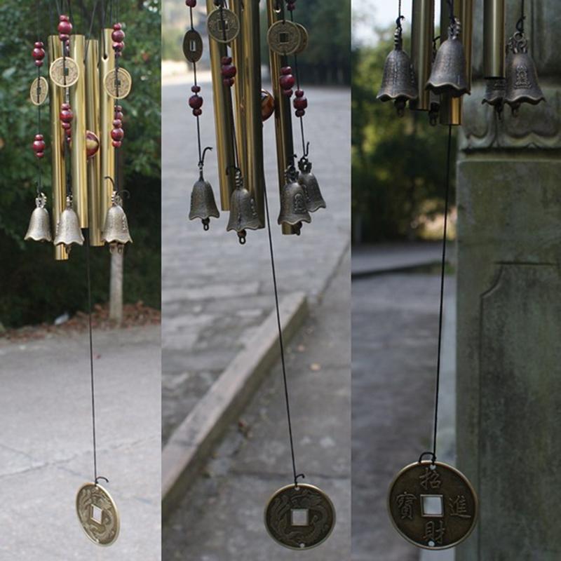 Outdoor Living Wind Chimes Yard  Antique Amazing Garden Tubes Bells Copper Home Windchime Chapel Bells Wall Hanging Home Decor
