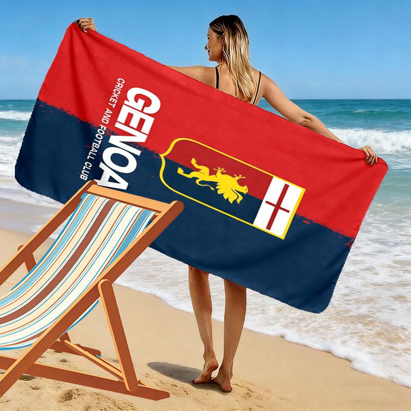 Genoa CFC Beach Towel, Large Soft Quick Dry Towel for Beach Camping Swimming