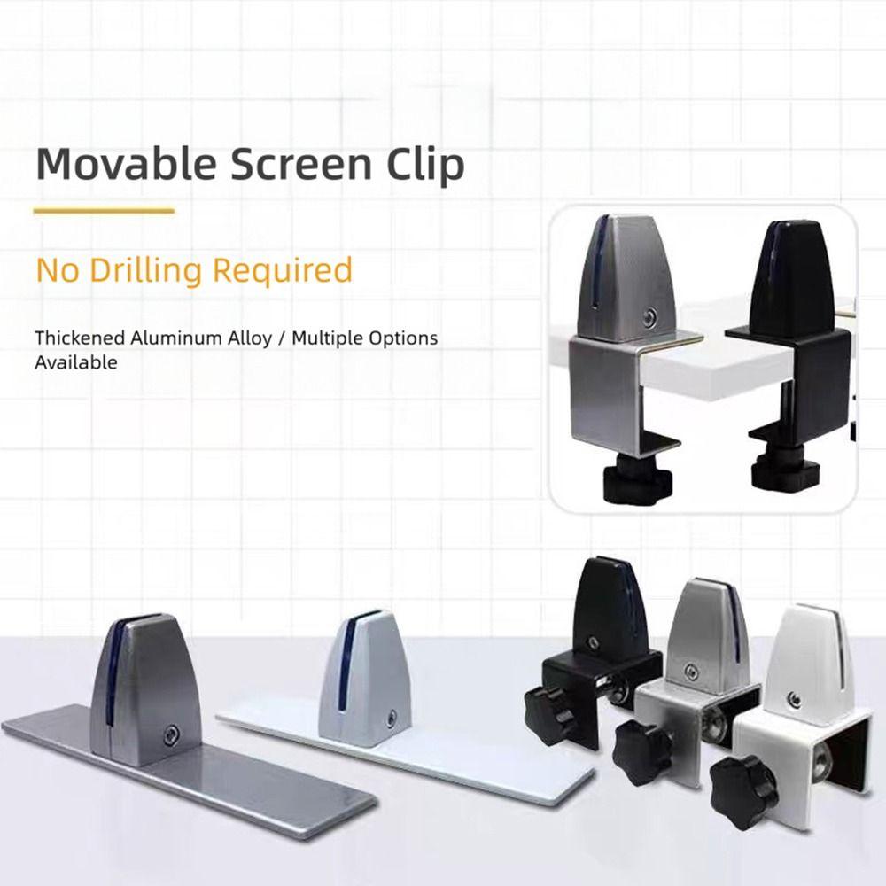 Multifunctional Office Desk Baffle Clip Black White Silver Privacy Screen Clip  Home Office
