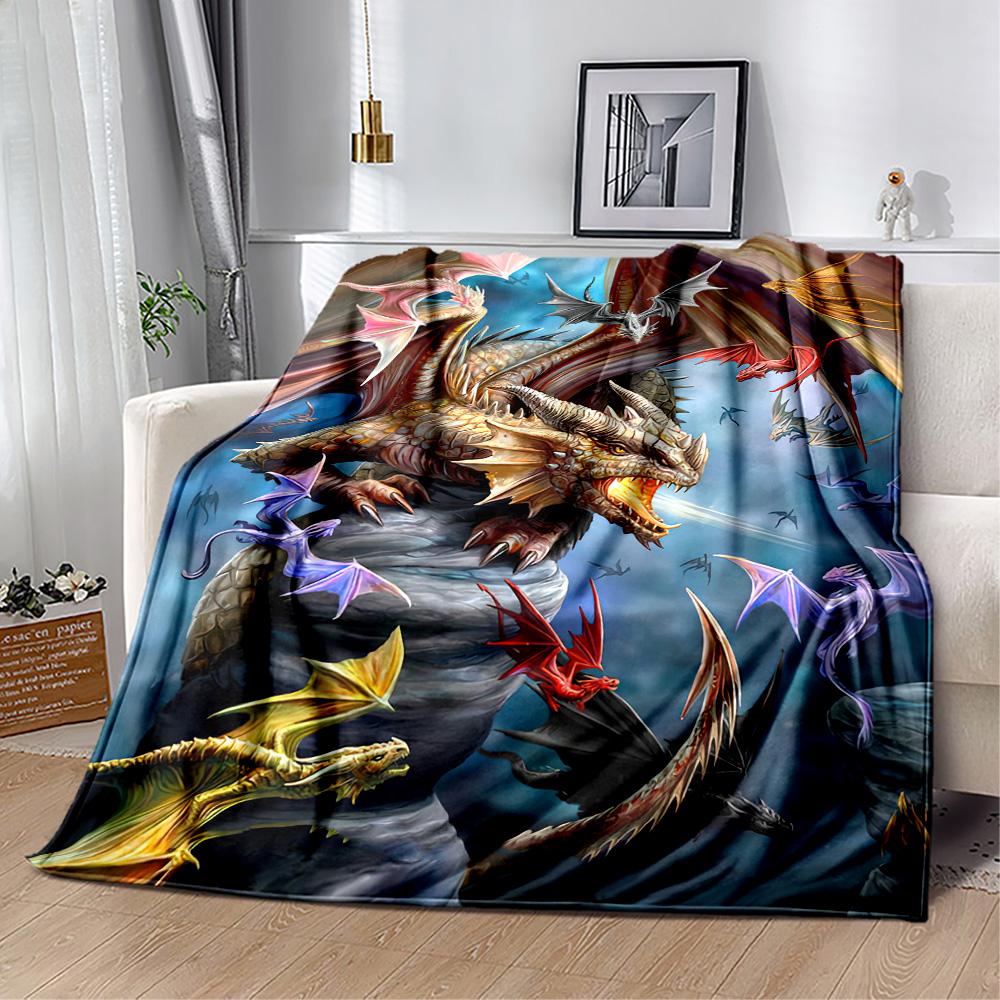 Gothic Style Blanket Soft & Cozy Suitable for Seaside Bed Chair All-Season Use Warmthful Decor Perfect Gift for Relatives and Friends