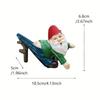 Funny Dwarf Statue with Pants Hanging Branches White Beard Dwarf Sculpture Mini Gnome Hanging Decor for Yard Porch Decoration