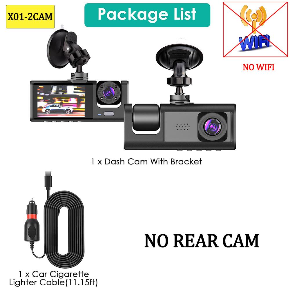 WIFI APP Video Recorder 2/3 Channel 1080P Car DVR Night Vision Dash Cam for Car Camera 3ways Rear view camera Car accessories