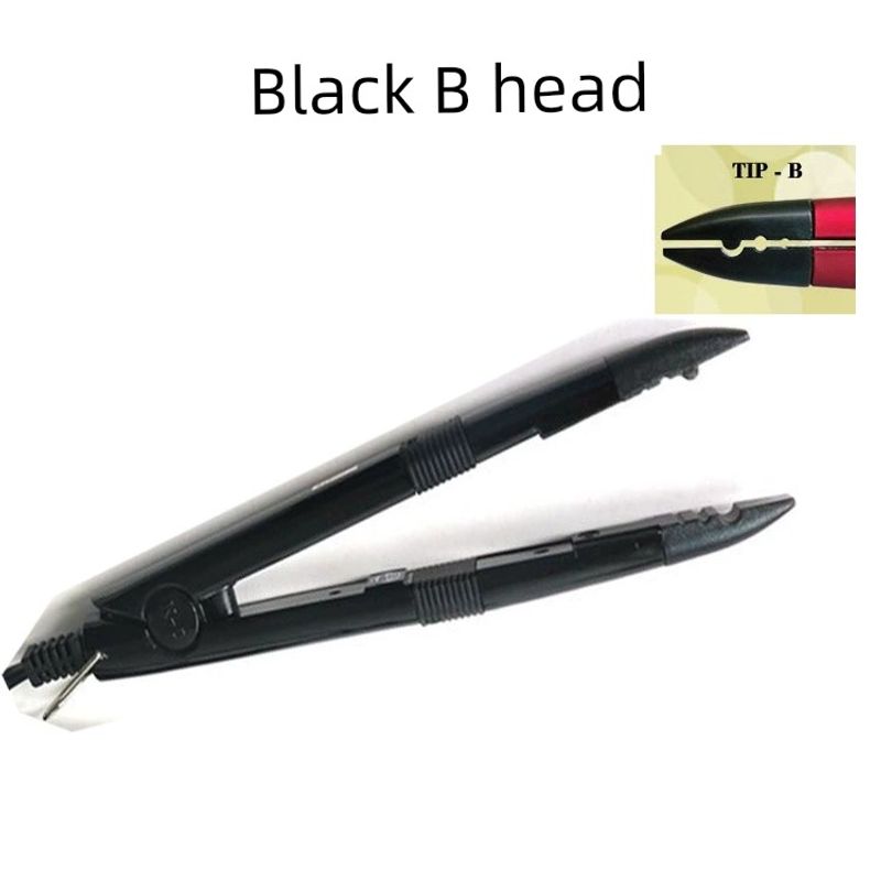 

Glaze Hair Extension Machine Nano Seamless Hair Extension Adjustable Temperature Wig Extension Nail Human Hair Extension Wig Simple Hair Extension European plug B head black (domestic application)