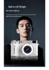 4K High-Resolution Flip Screen Mirrorless Digital Camera for Vlogging and Parties