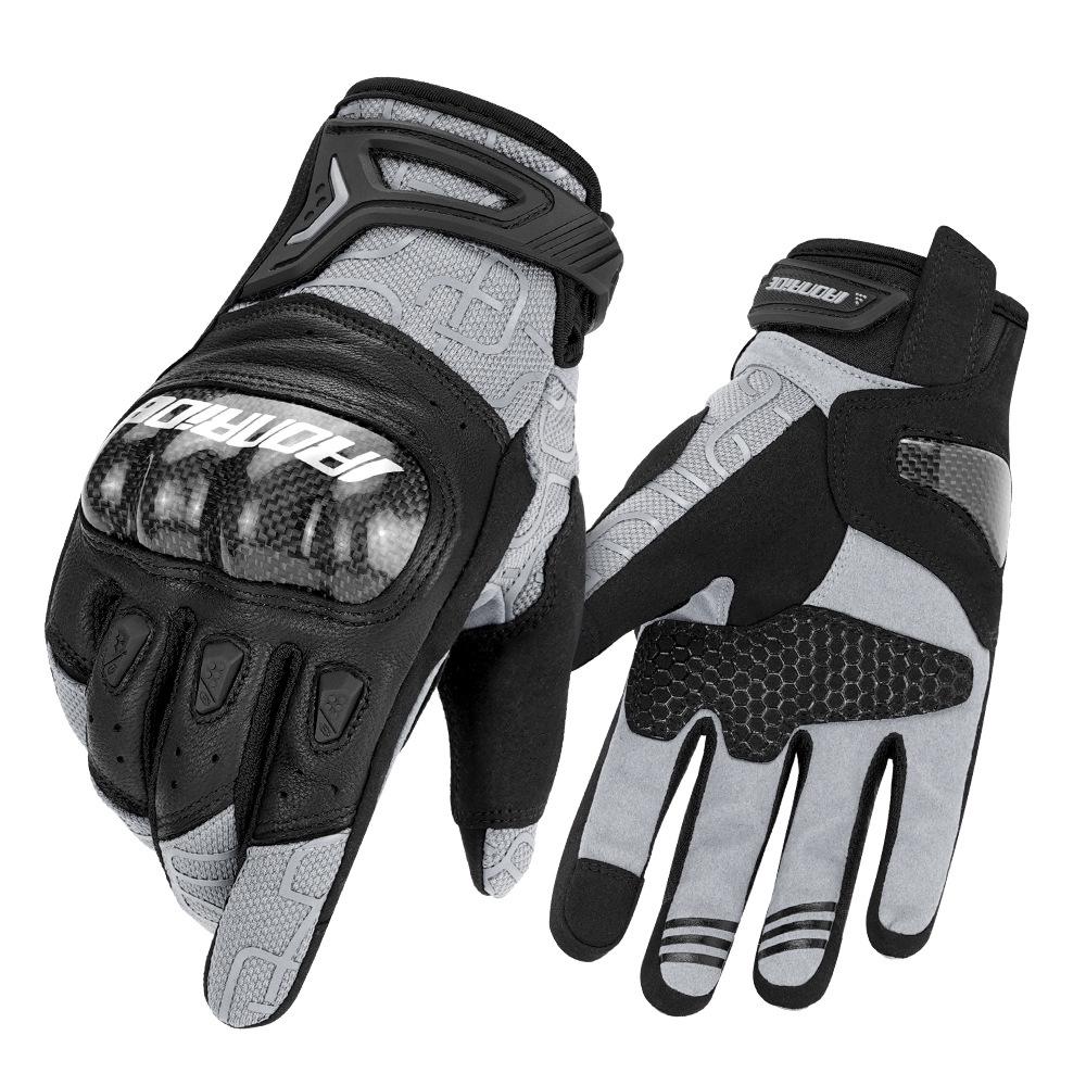 Breathable Carbon Fiber Touchscreen Motorcycle Riding Gloves - Summer, Anti-fall, Wear-resistant, Knight Equipment