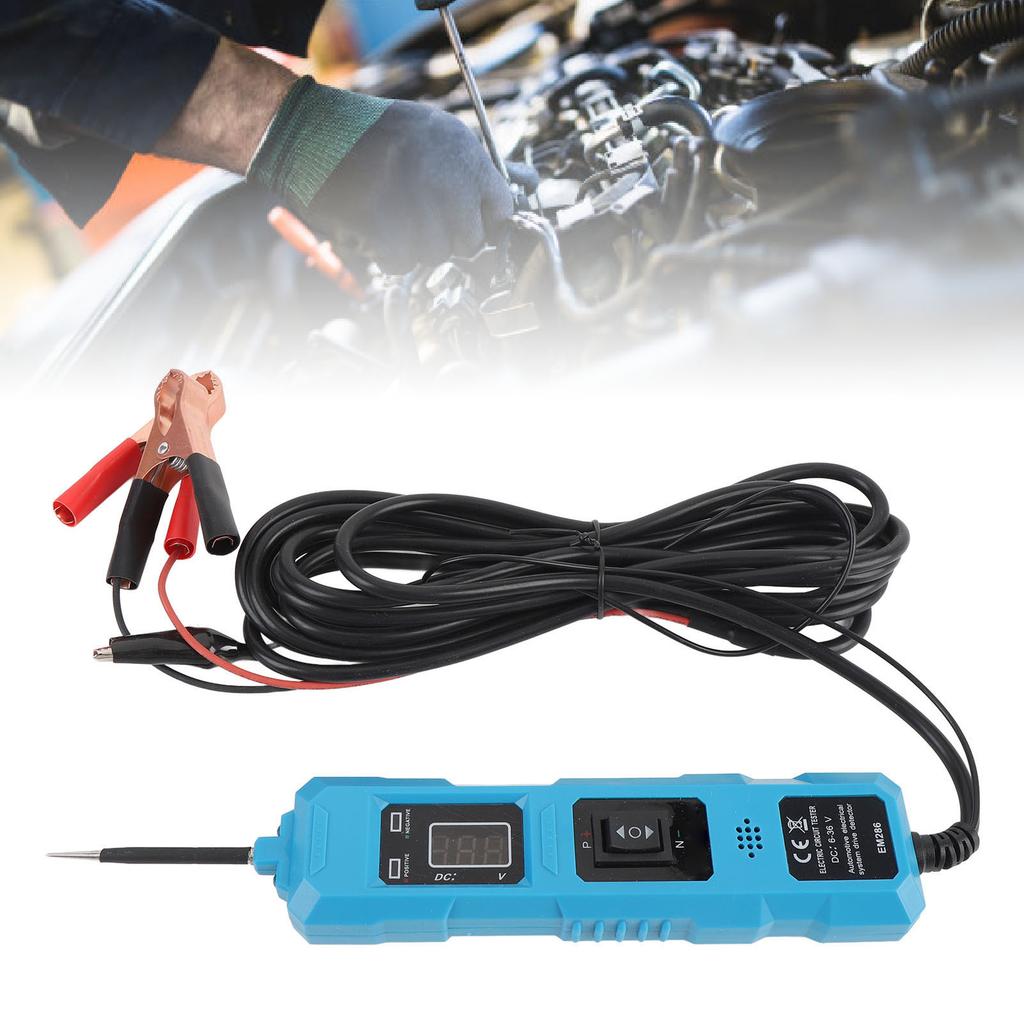 Autokreisprüfer   6 bis 36V Multifunktional Hohe Empfindlichkeit mit 2 Klemmen Stromkreis-Prüfsonde für Fahrzeuge