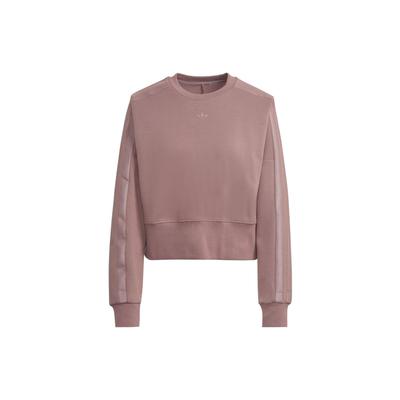 Sweat-shirt à col rond avec logo Trèfle brodé Originals pour femme Marron HM1737